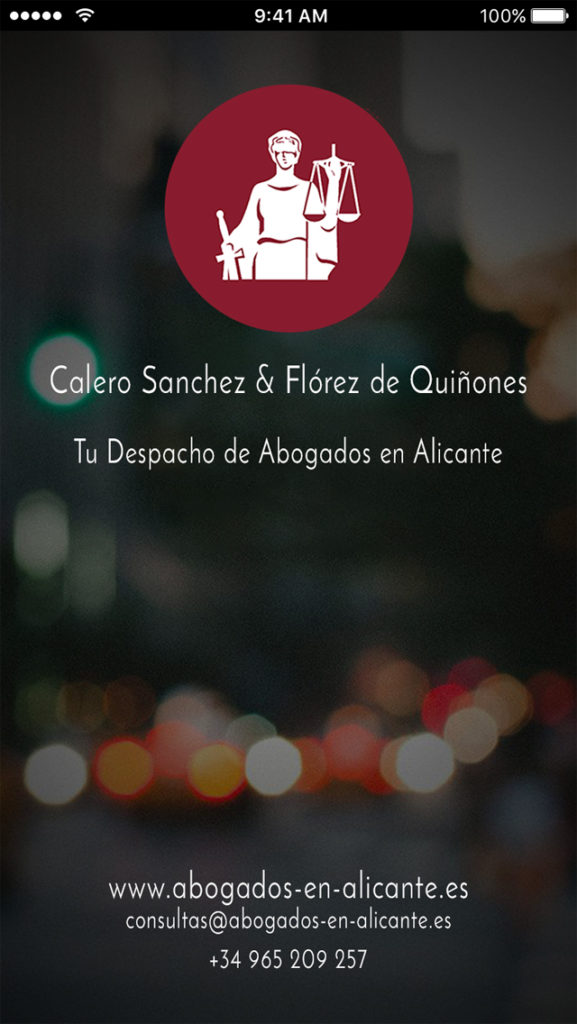 App Calero Sanchez www.abogados-en-alicante.es